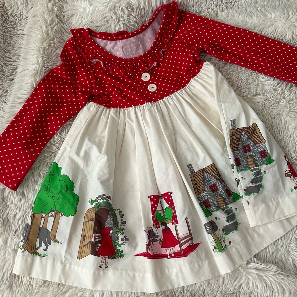 Eleanor Rose Red and White Little Red Riding Hood Dress